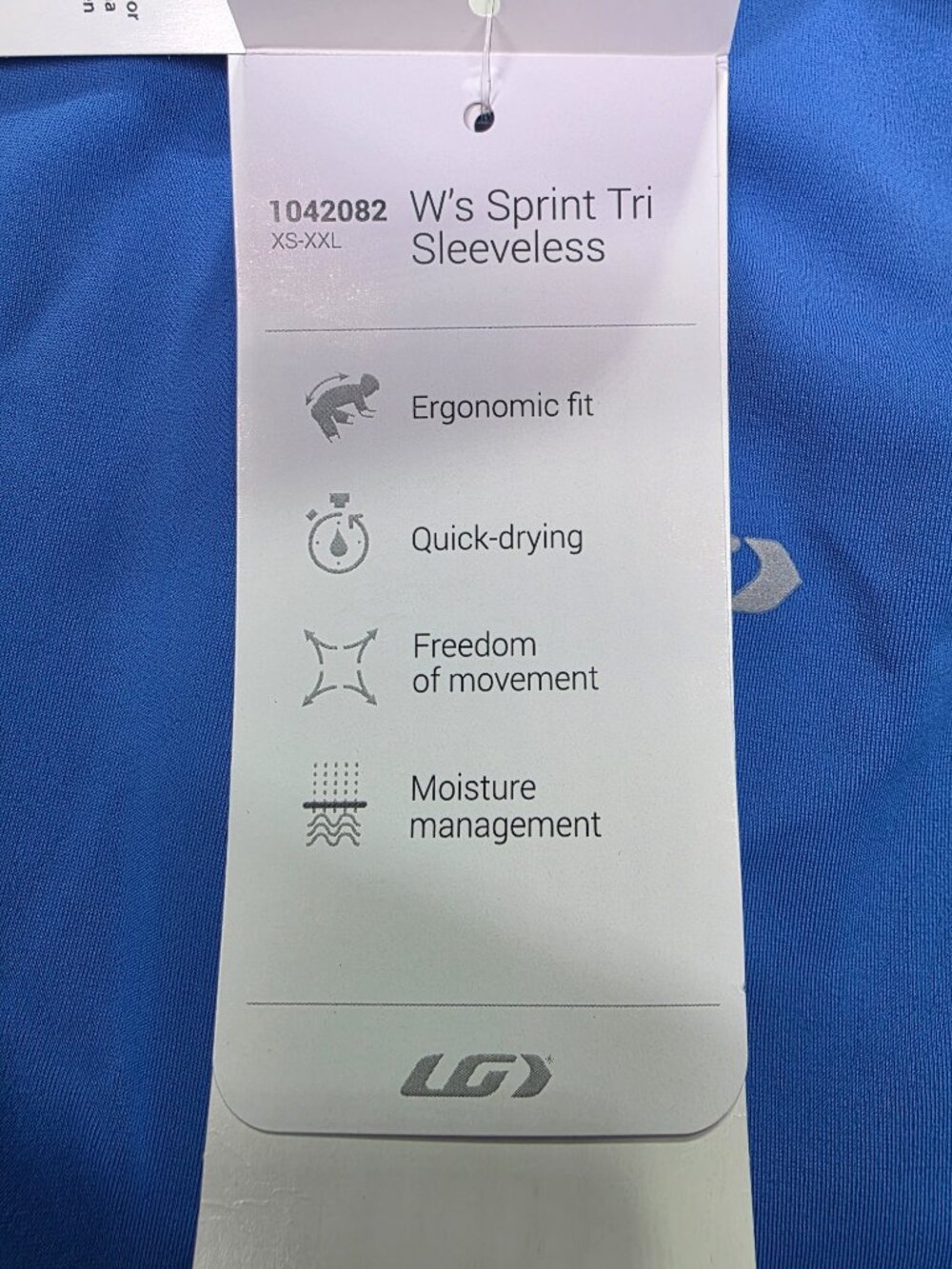 Louis Garneau Women's Sprint Tri Triathlon Top Size Small Blue NWT Cycling Tank - Picture 7 of 7